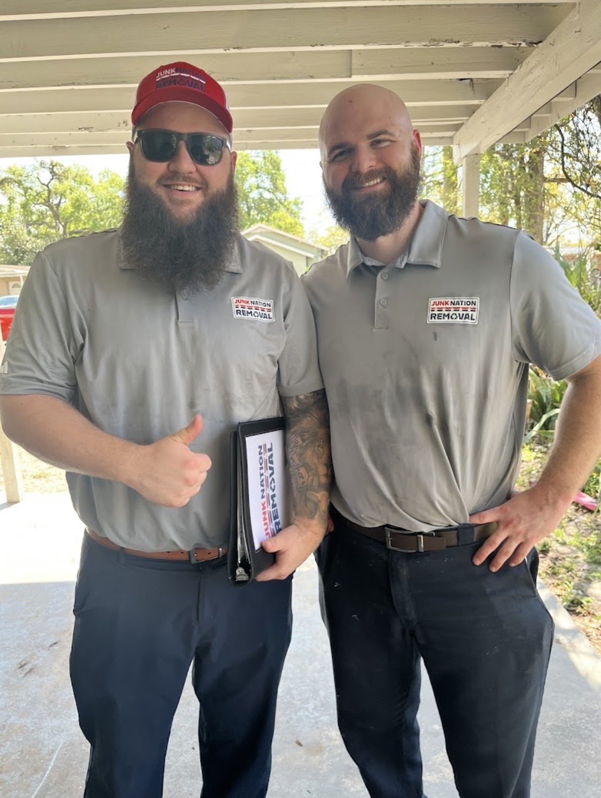 Junk Nation Removal crew on the job