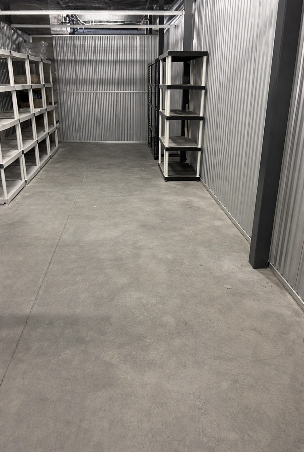 Commercial storage unit being cleared by Junk Nation Removal